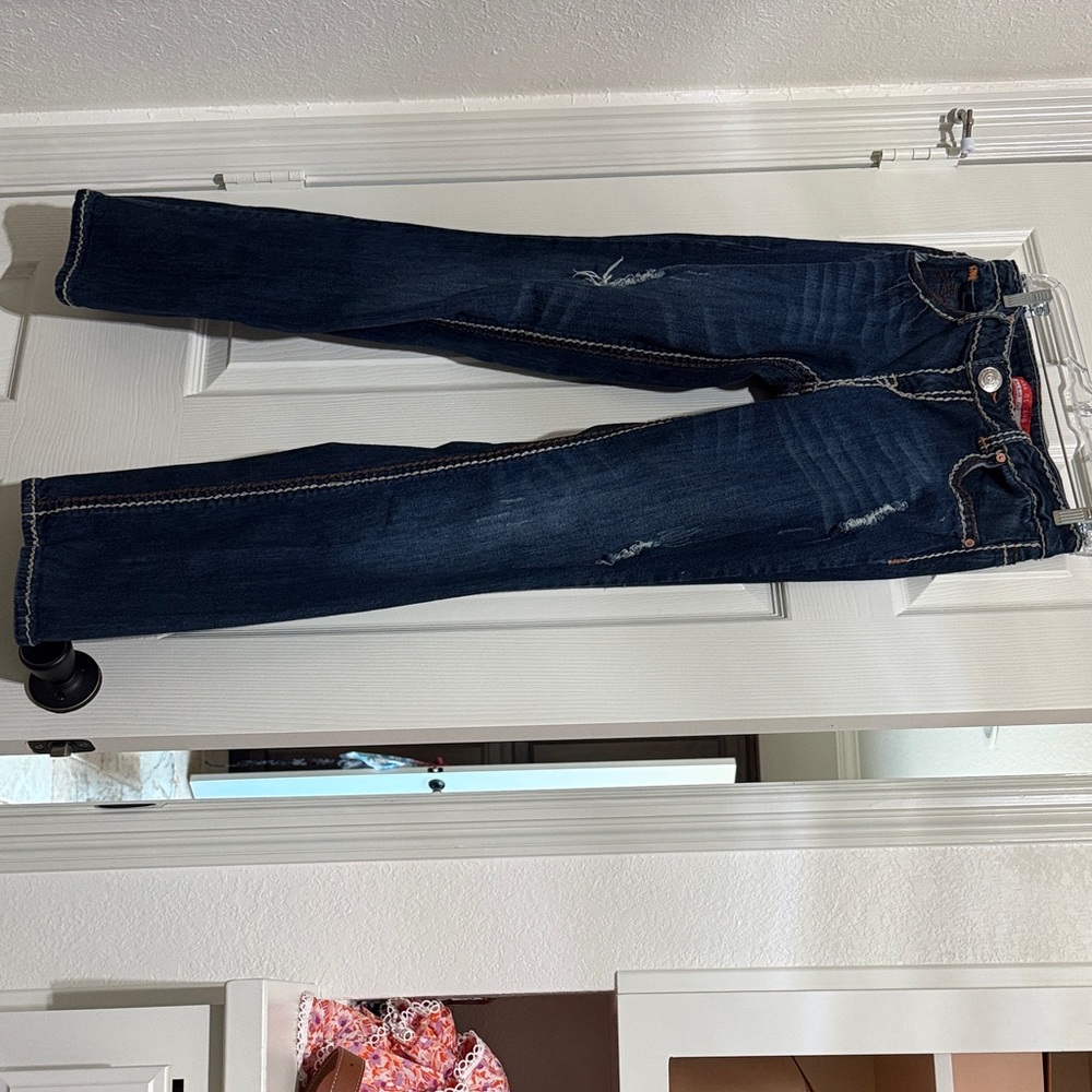 Zana Di Dark Blue Distressed Jeans